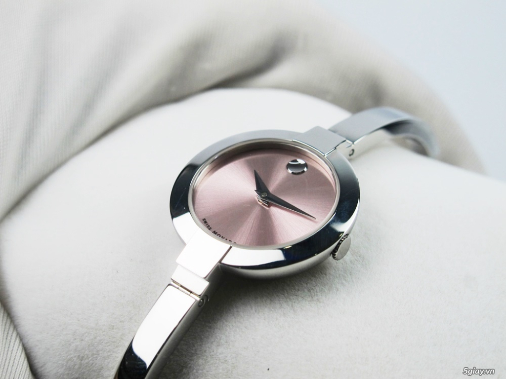 ĐH Nữ Movado Bela Mặt Hồng ( lắc tay ) Size 24mm siêu lướt Fullbox - 10