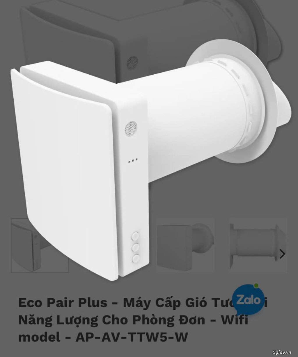 Máy cấp gió tươi TTW5-W: Giải Pháp Hoàn Hảo Cho Không Khí Trong Lành - 2