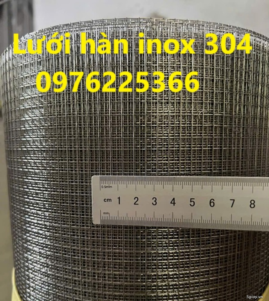 Lưới hàn inox 304 ô 10x10x1mm - 1