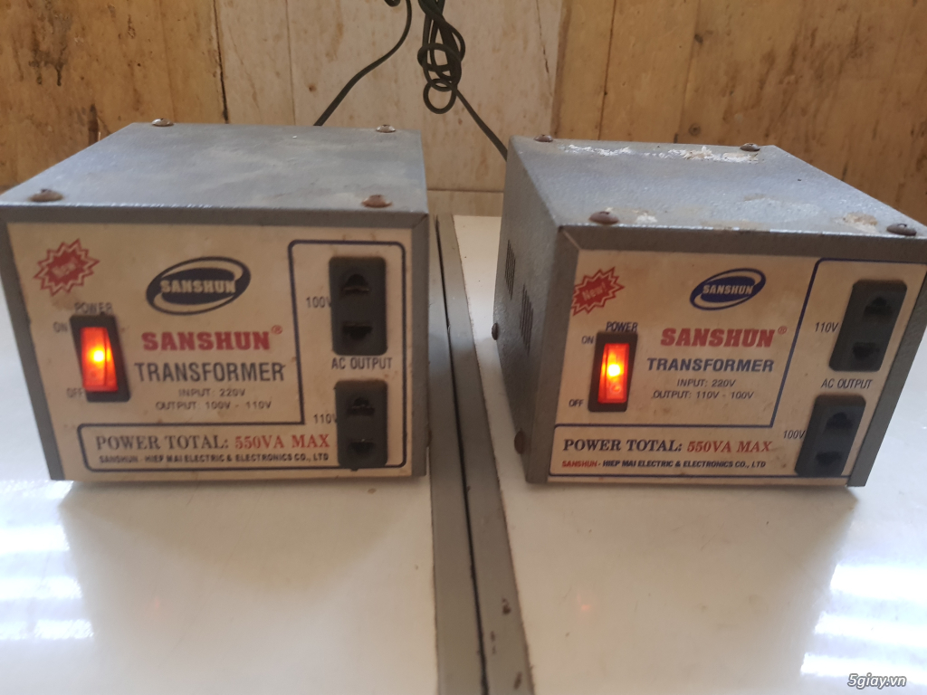 Thanh lý ổn áp SANSHUN - POWER TOTAL : 550VA MAX