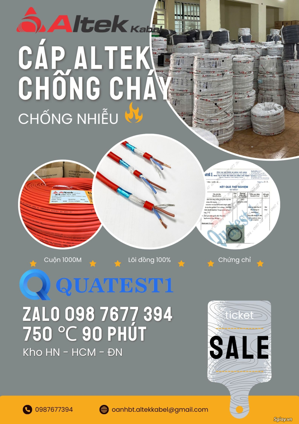 Cáp chống cháy chống nhiễu 2x1.0mm2 FR210G - 2
