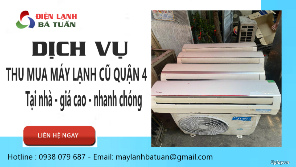 Thanh lý máy lạnh cũ giá cao tận nơi quận 4 tphcm
