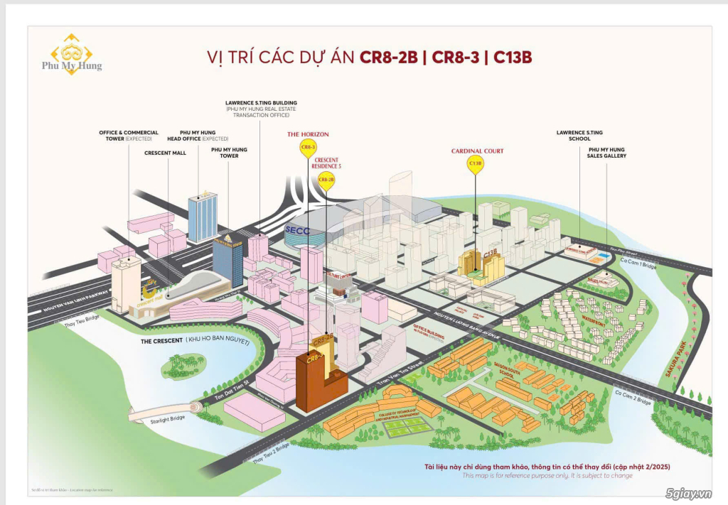 VỊ TRÍ SHOPHOUSE THE HORIZON HỒ BÁN NGUYỆT PHÚ MỸ HƯNG - 3