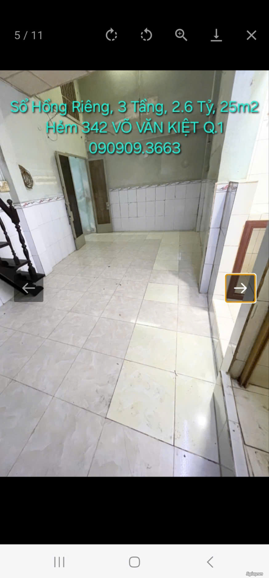 Bán nhà Quận 1 HCM 3 tầng, giá 2.6 Tỷ SHR