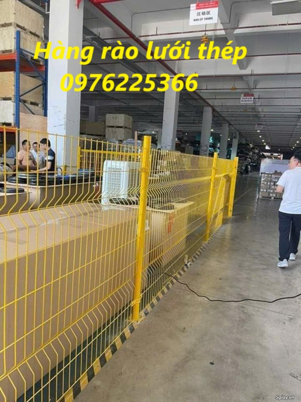 Vách lưới ngăn kho D5a50x150