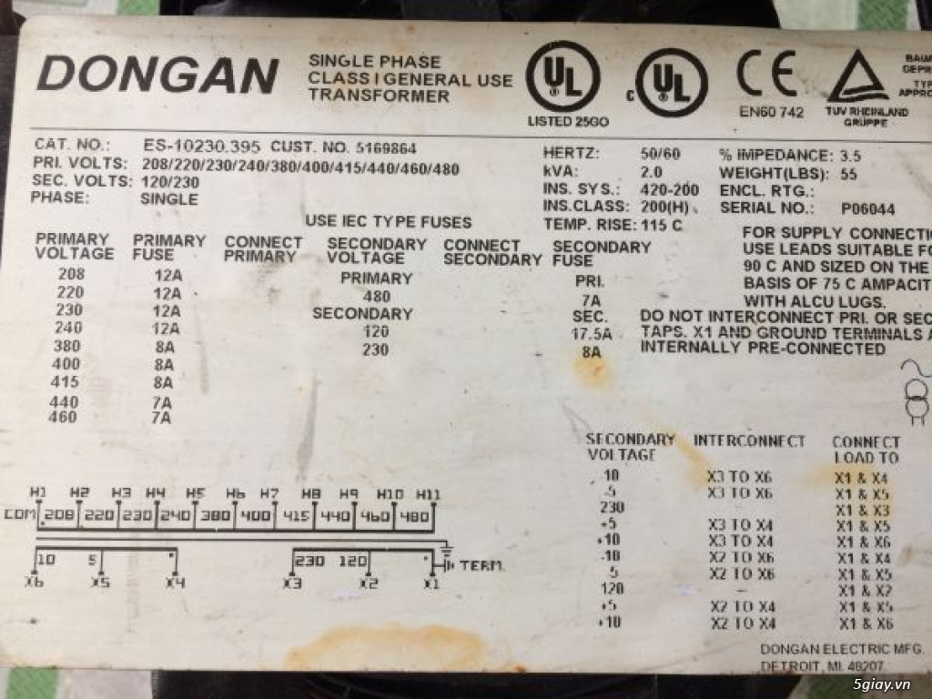 Biến áp cách ly Nhật, lọc nguồn âm thanh... - 6