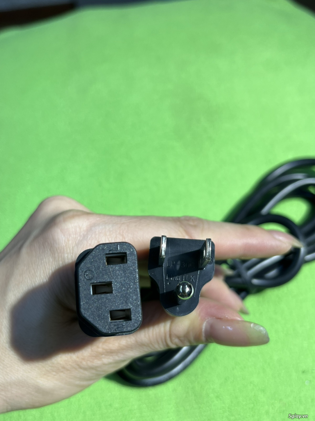 Dây nguồn HP 285052-001 Linetek  3 chấu mỹ, nhật 10A, 250v, lõi đồng - 3