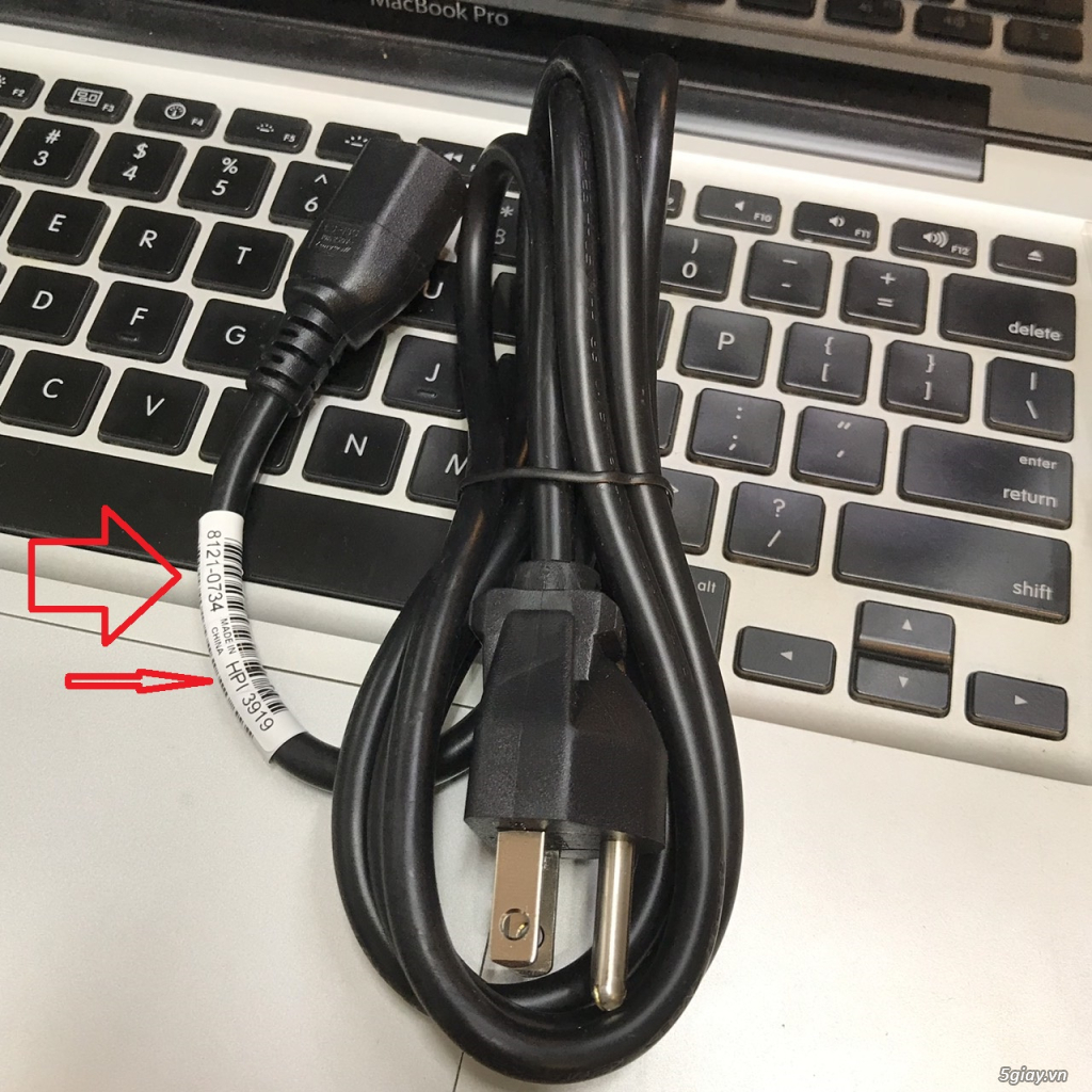 Dây nguồn HP 8121 - 0734, LongWell  3 chấu mỹ, nhật 10A, 250v, lõi đồn