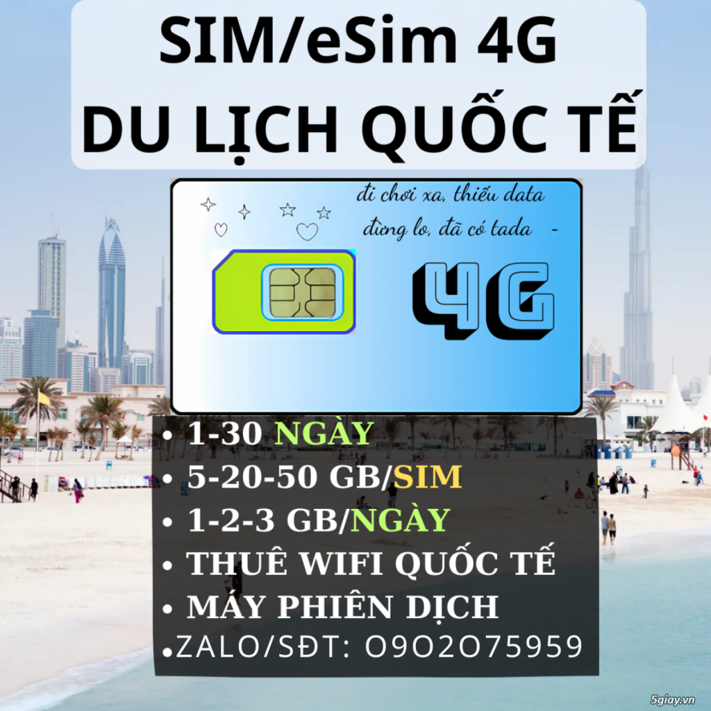 Sim 4G Du Lịch Quốc Tế - Thuê Wifi Quốc Tế simgicungco.vn-0902075959