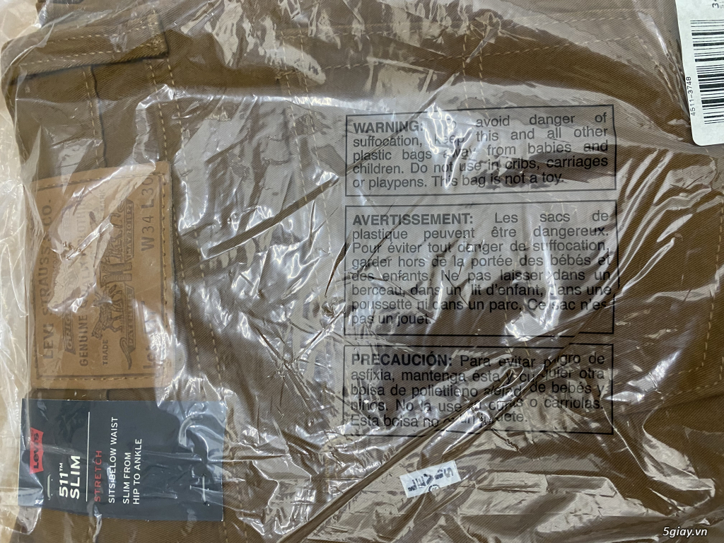 Quần jean Levis hàng chuẩn $USA$ - 1