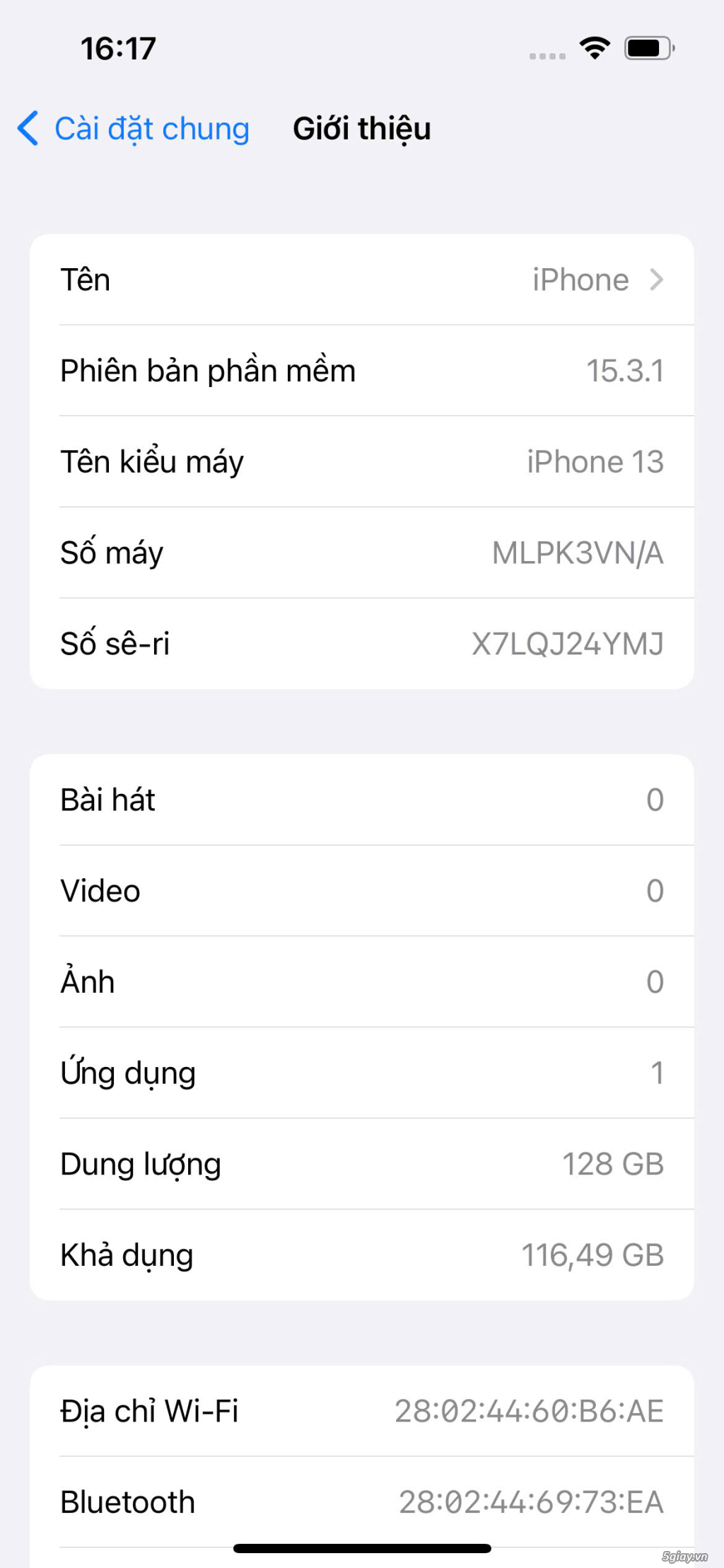 IPHONE 13 128GB Màu Xanh Chính Hãng VNA