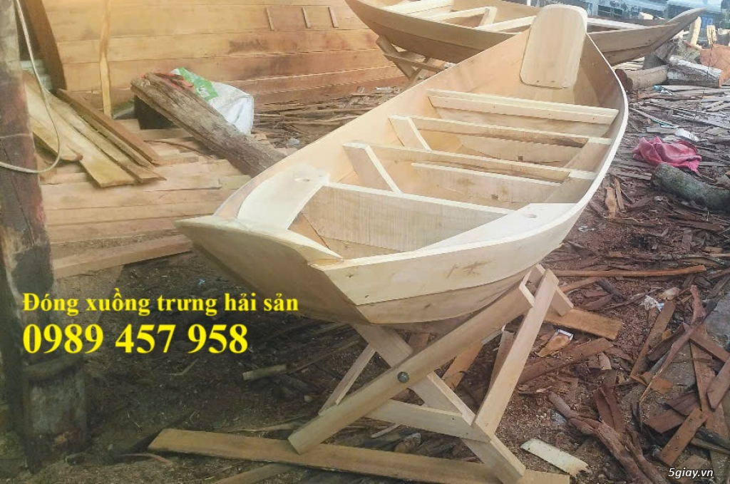 Xuồng trưng hải sản, Xuồng bày hải sản, Xuồng decor - 2