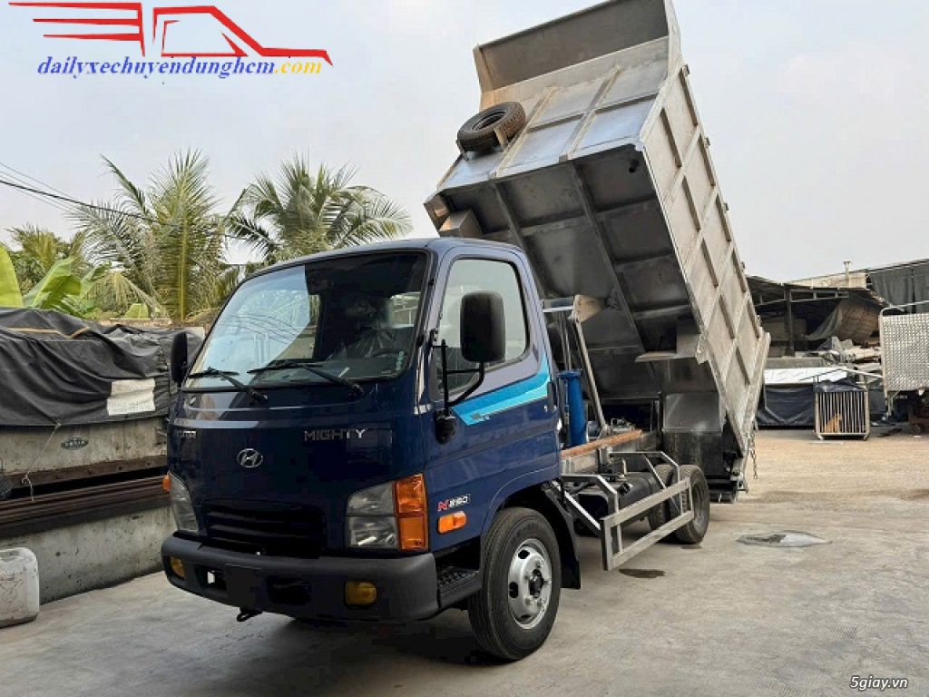Xe Hyundai Chở Rác Gắn Bửng Nâng 8 Khối I Mighty N250