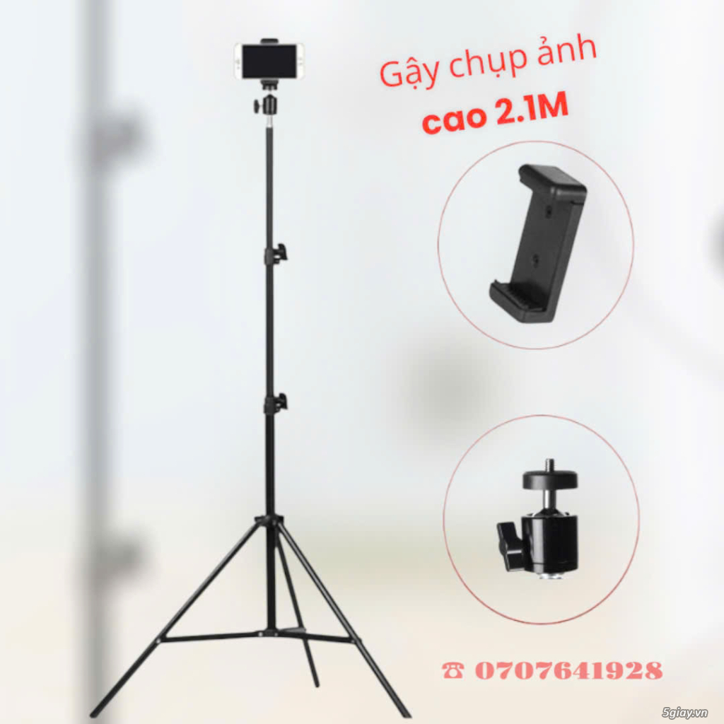 Gậy Chụp Hình Vũng Tàu , Tripod 3 chân , Gậy 2m1 - 1