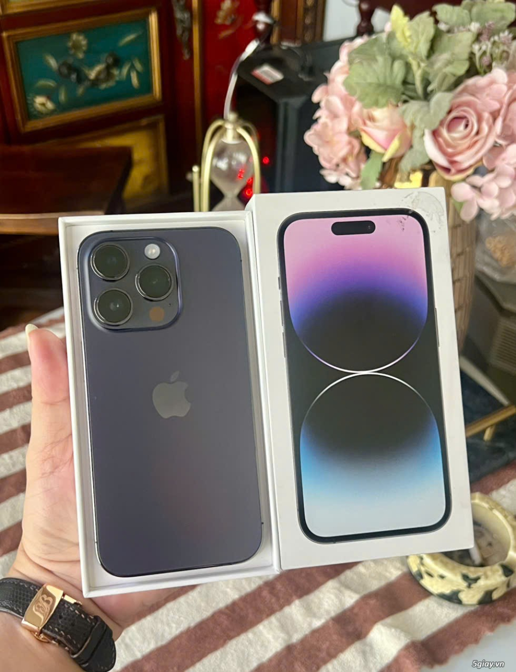 14 Pro 256g Tím VN. Pin 85%... Nguyên zin !