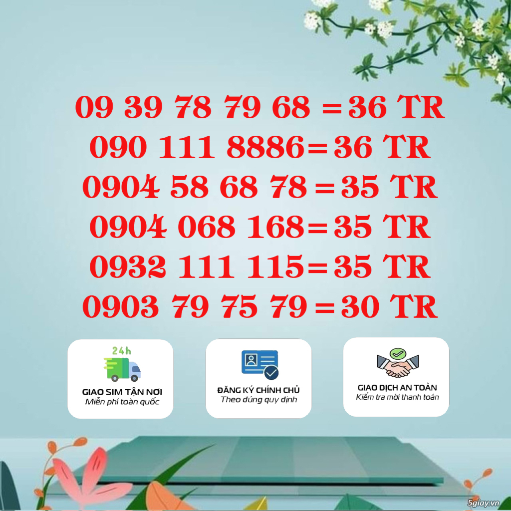Cần bán 0909.338.999-0909.86.87.88-0903.123.666-0909.68.38.68,.... - 1