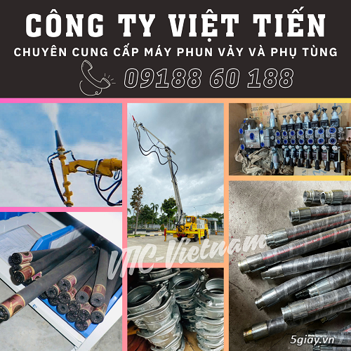 BÁN PHỤ TÙNG MÁY PHUN VẢY BÊ TÔNG