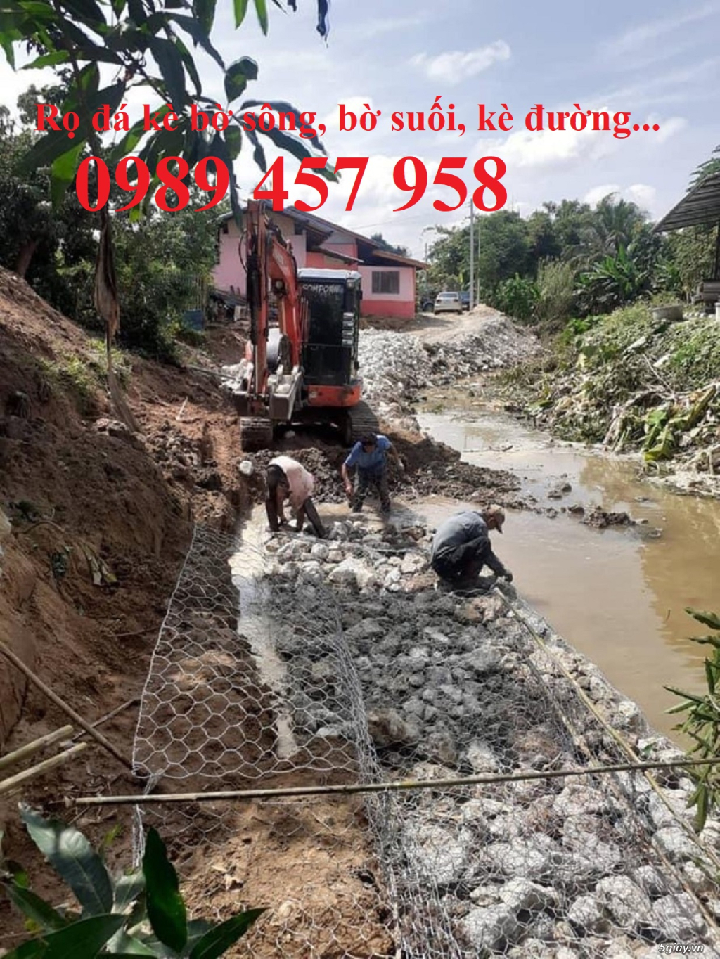 Rọ đá chống sạt lở, Rọ thép 2x1x0,5m, Rọ mạ kẽm 1x1x1 - 2