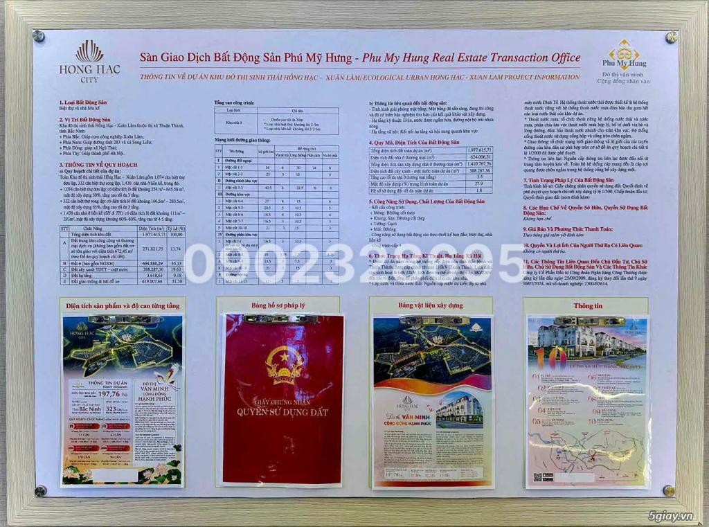 PHÁP LÝ DỰ ÁN HỒNG HẠC CITY PHÚ MỸ HƯNG BẮC NINH