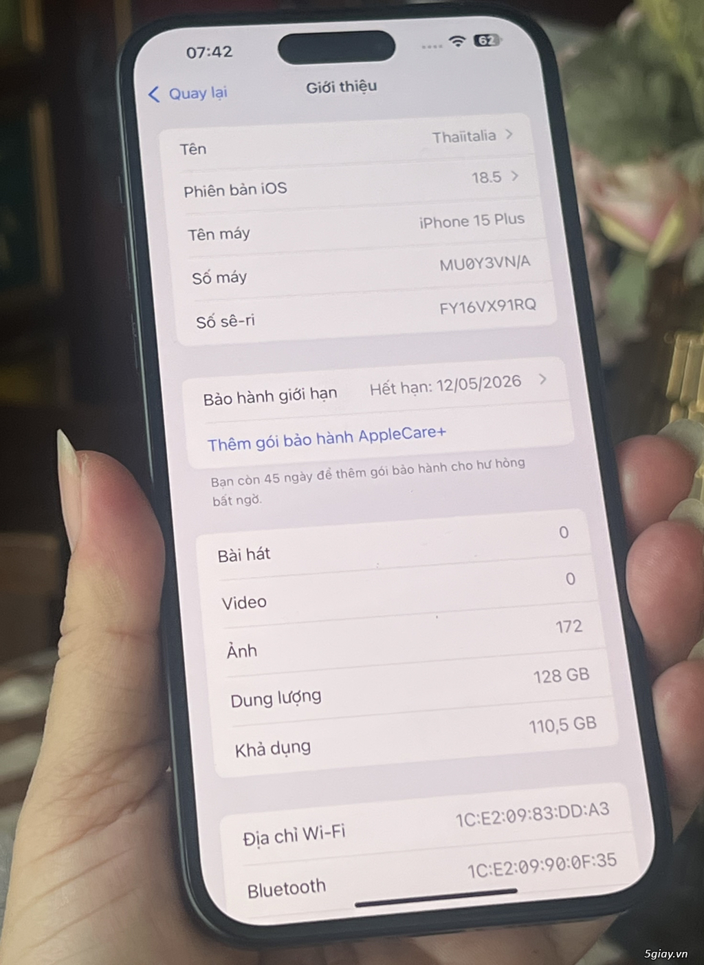 15 Plus 128G VN Mới. BH TGDĐ 5-2026 ! - 4