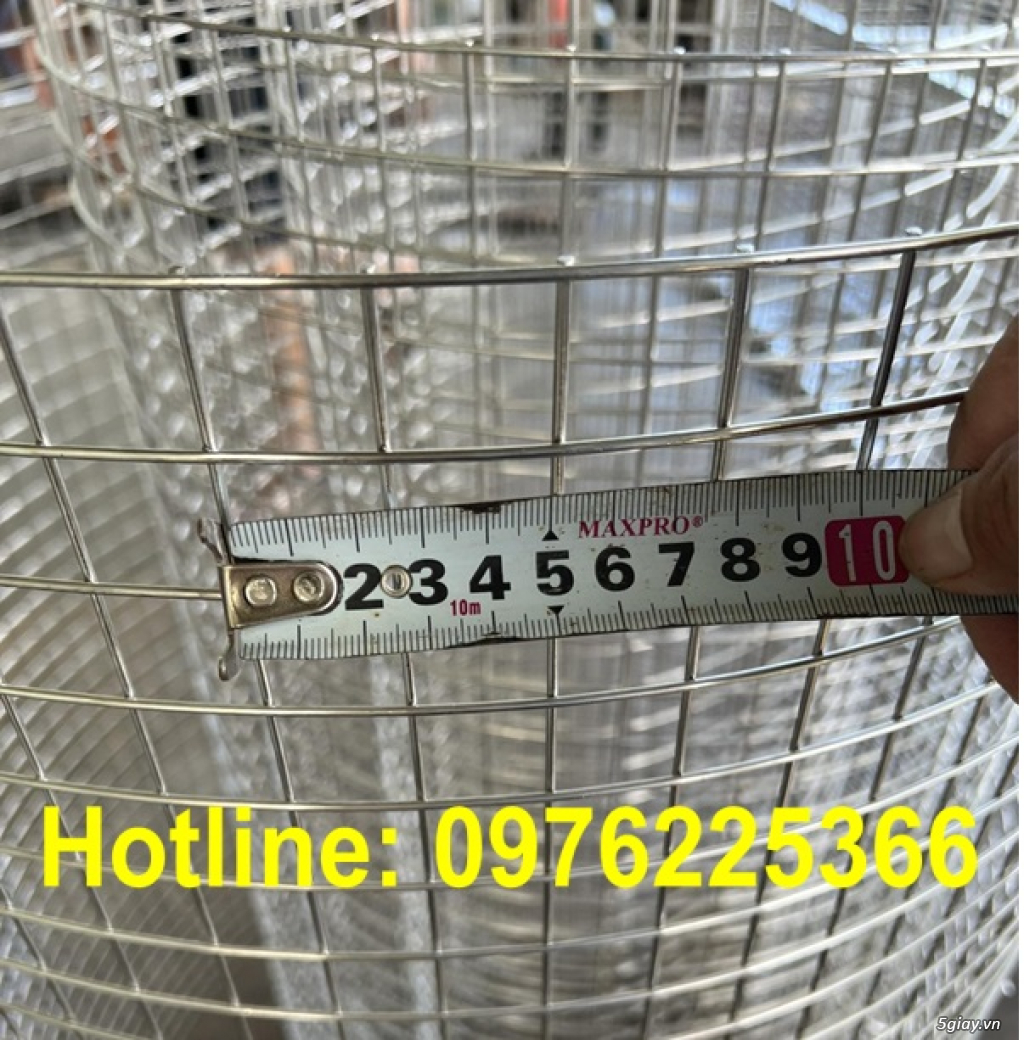 Lưới hàn inox 304 ô 3.5cm dày 2.5ly - 2