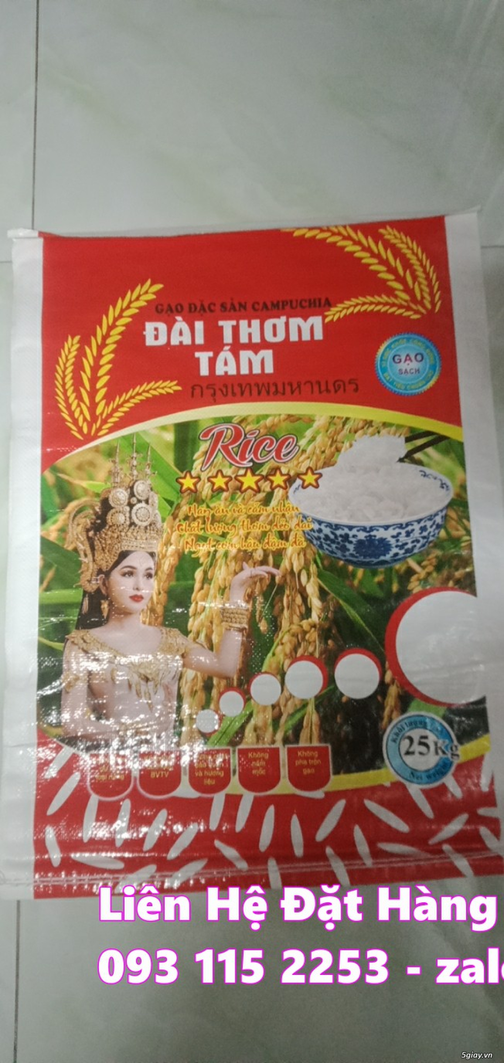 Bao gạo 5kg, 10kg, 25kg, 50kg, Bao bì gạo xuất khẩu - 2