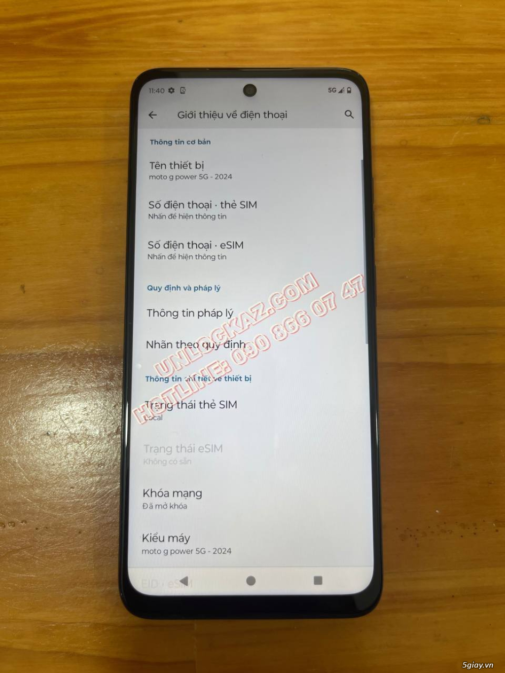 Unlock Motorola Moto G 5G, G Power 2024 giá rẻ - 1
