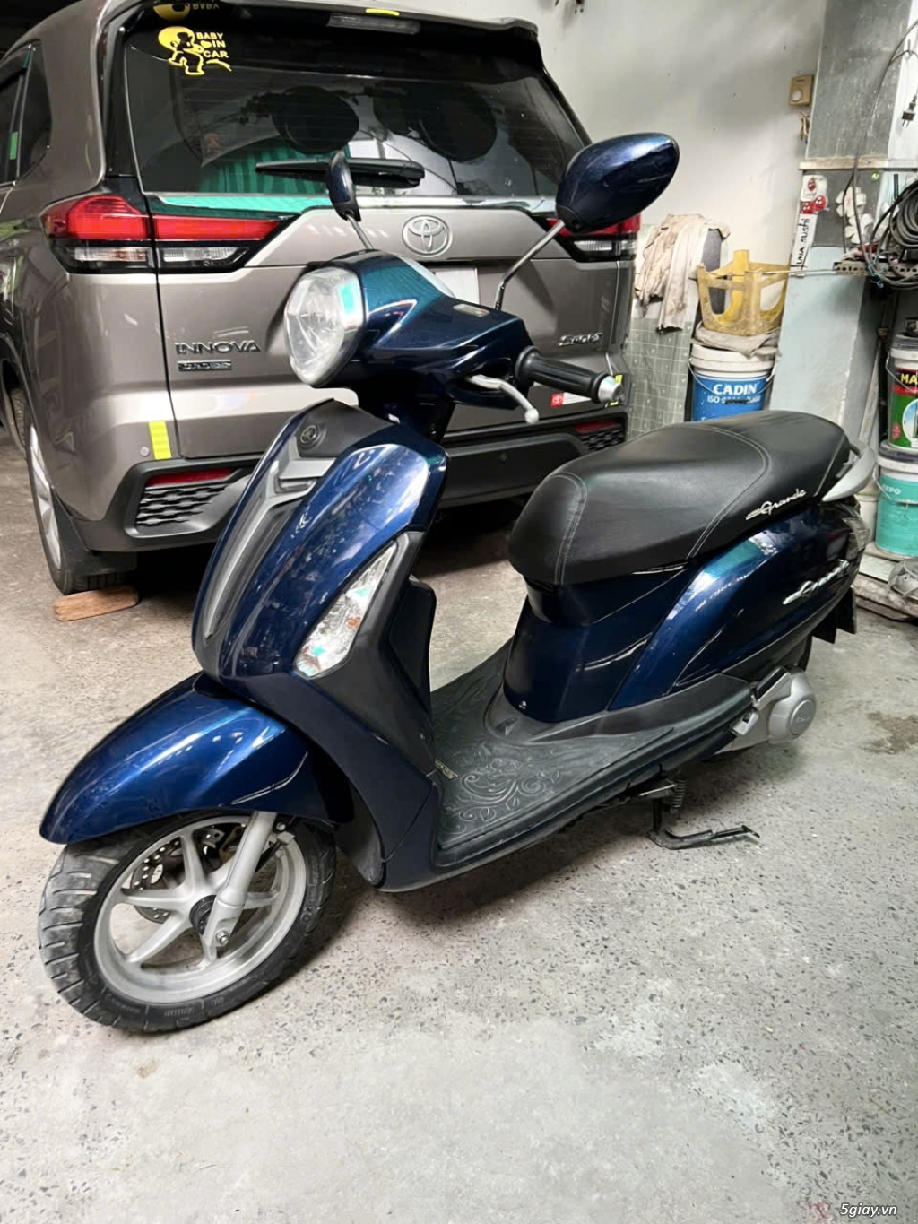 @Để lại xe Yamaha Grande Xanh - 2