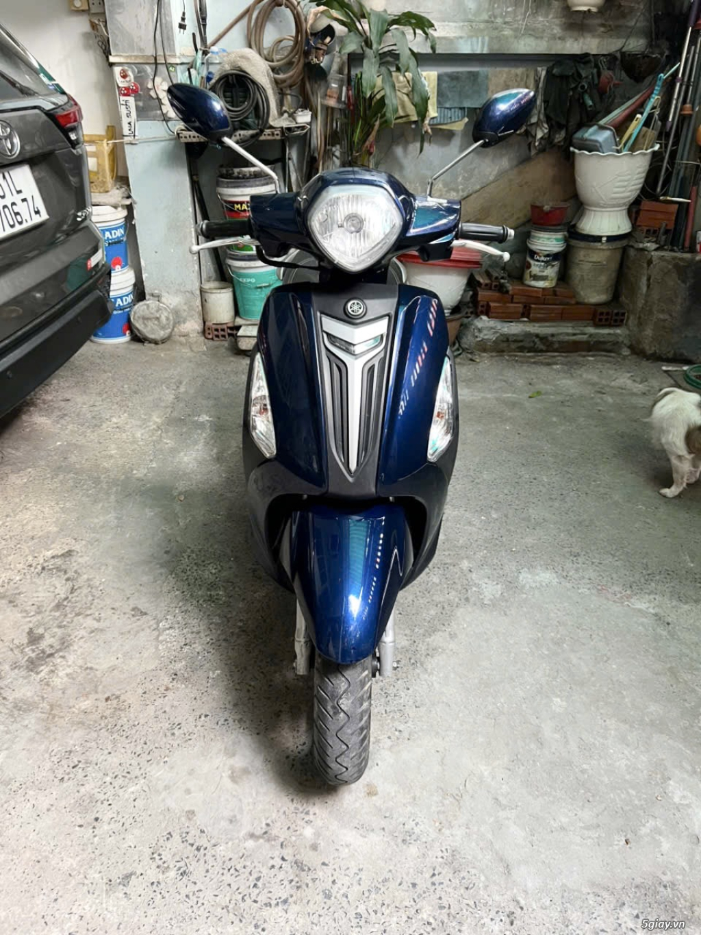 @Để lại xe Yamaha Grande Xanh