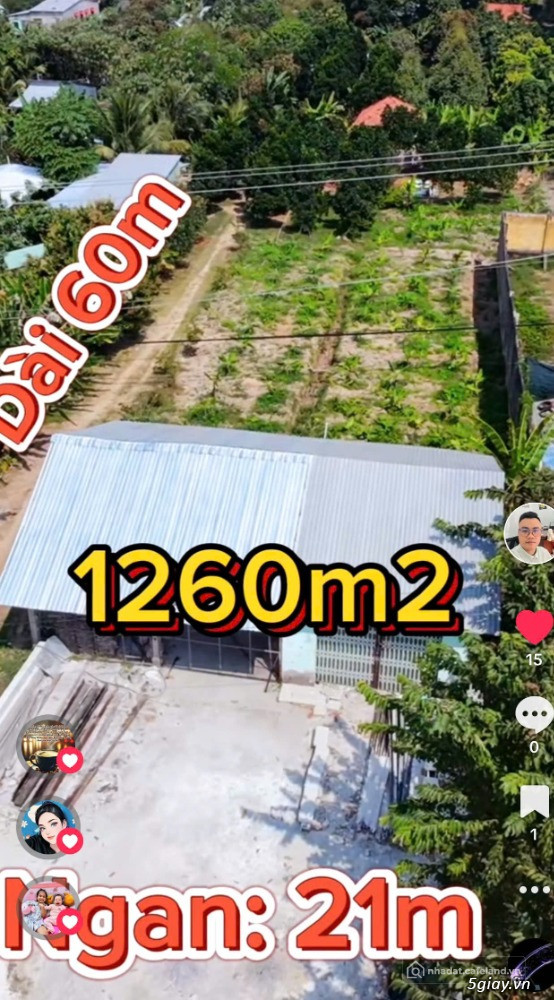 Bán gấp đất nền 1200m2 tại Đường N2, Mỹ Đông, Tháp Mười, Đồng Tháp - 2