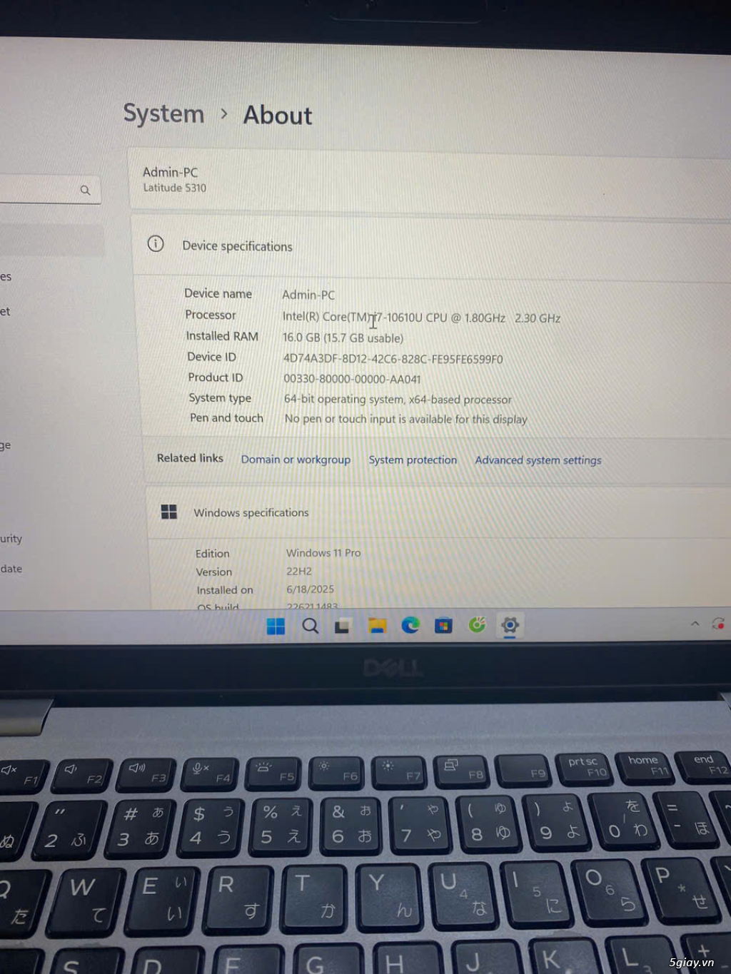 Xem thêm 1 ảnh cần bán dell latitude 5310 i7/16gb/256
