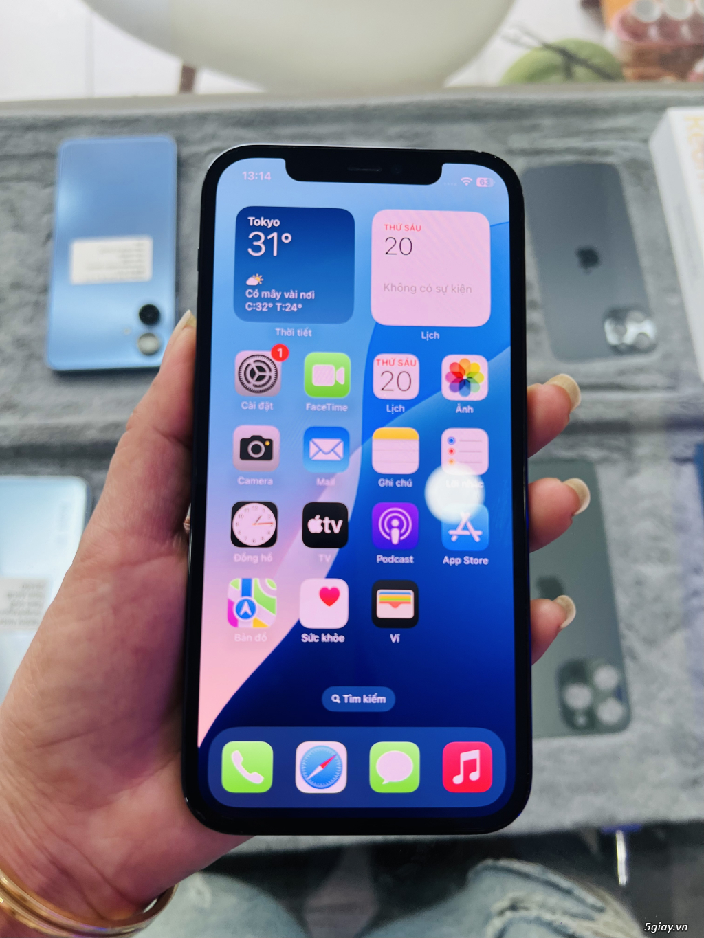 Iphone 12pro 256gb màu xanh máy quốc tế - 3