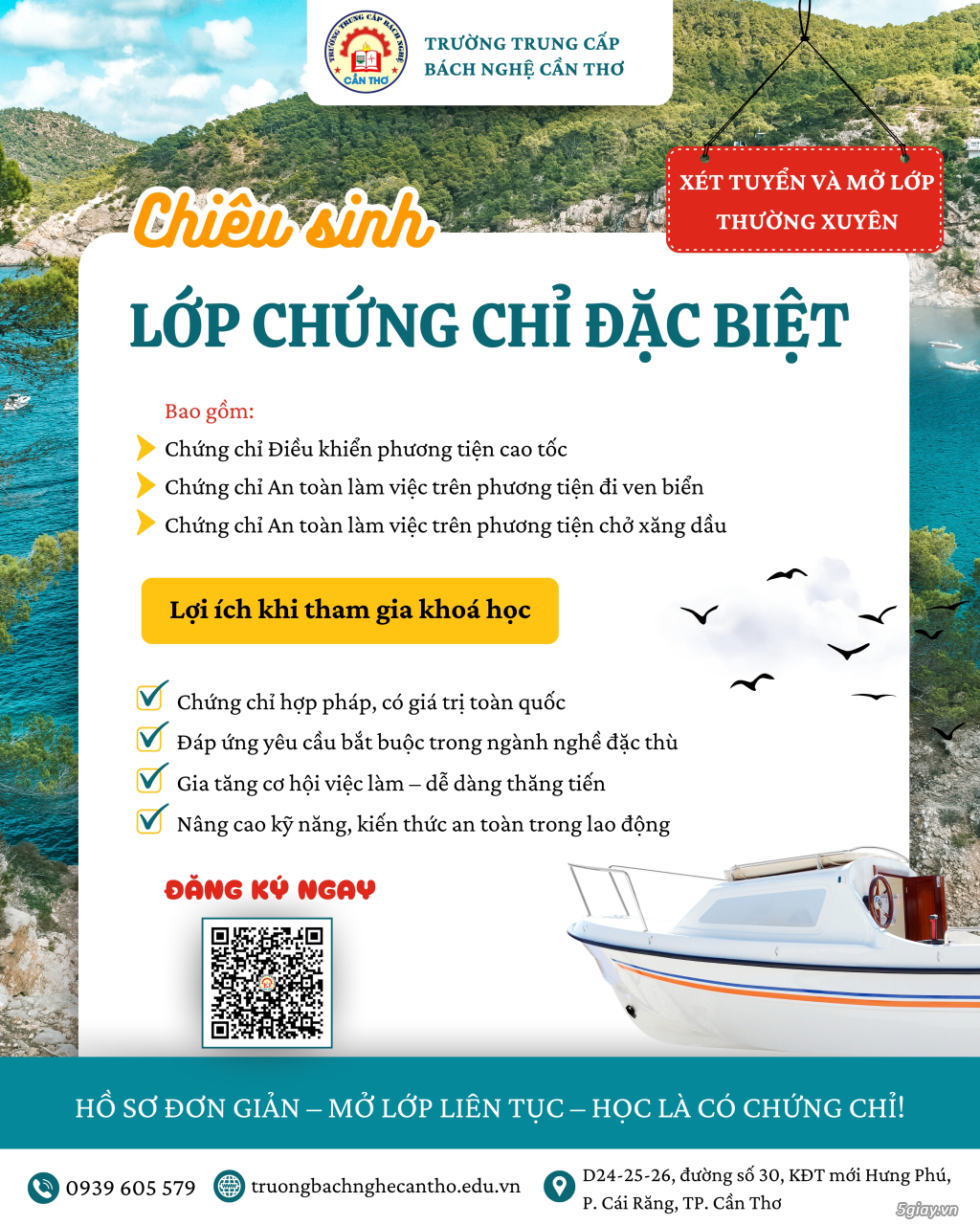 Trường Trung cấp Bách Nghệ Cần Thơ chiêu sinh lớp chứng chỉ đặc biệt