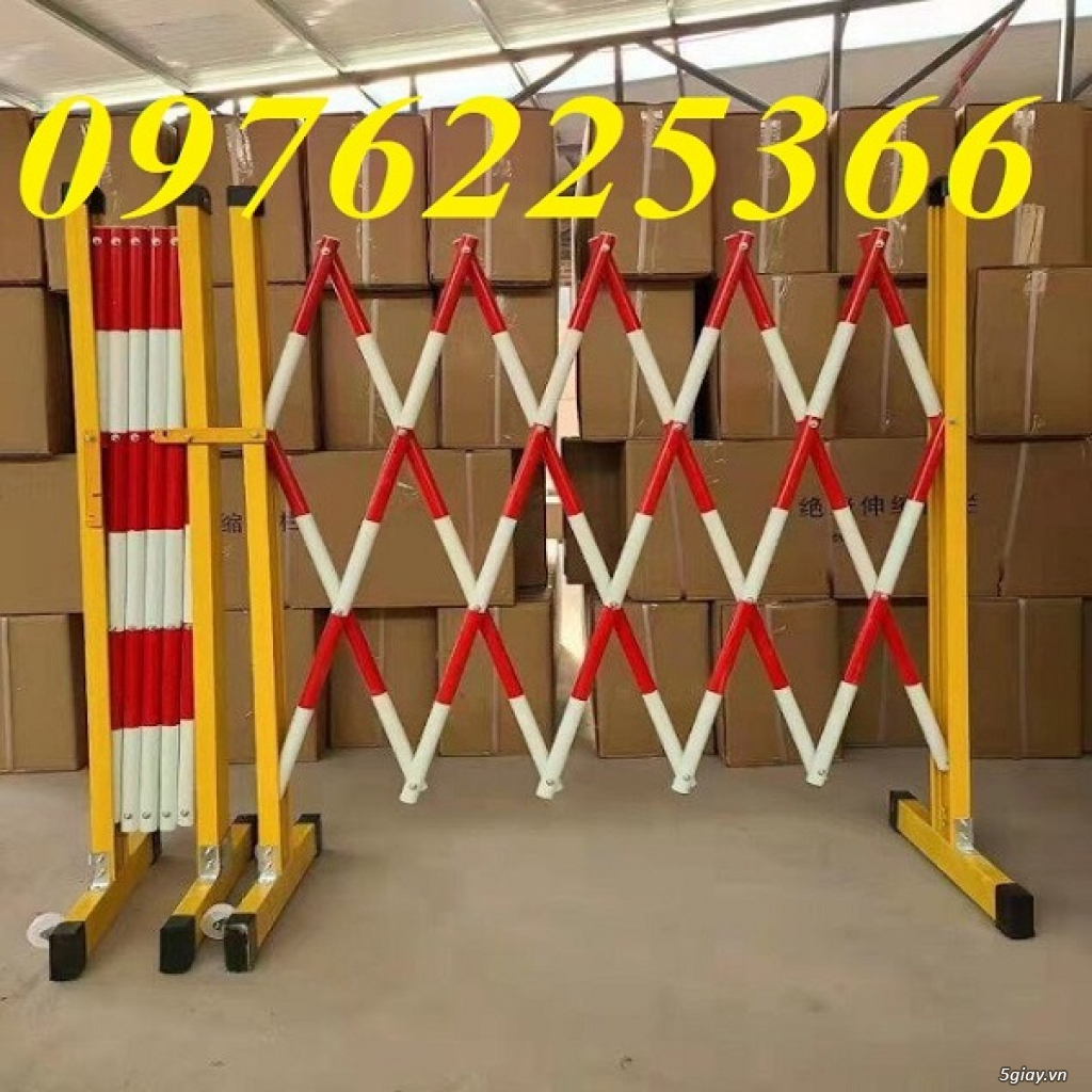 Hàng rào xếp kéo tay chữ T | Hàng rào di động có bánh xe - 1