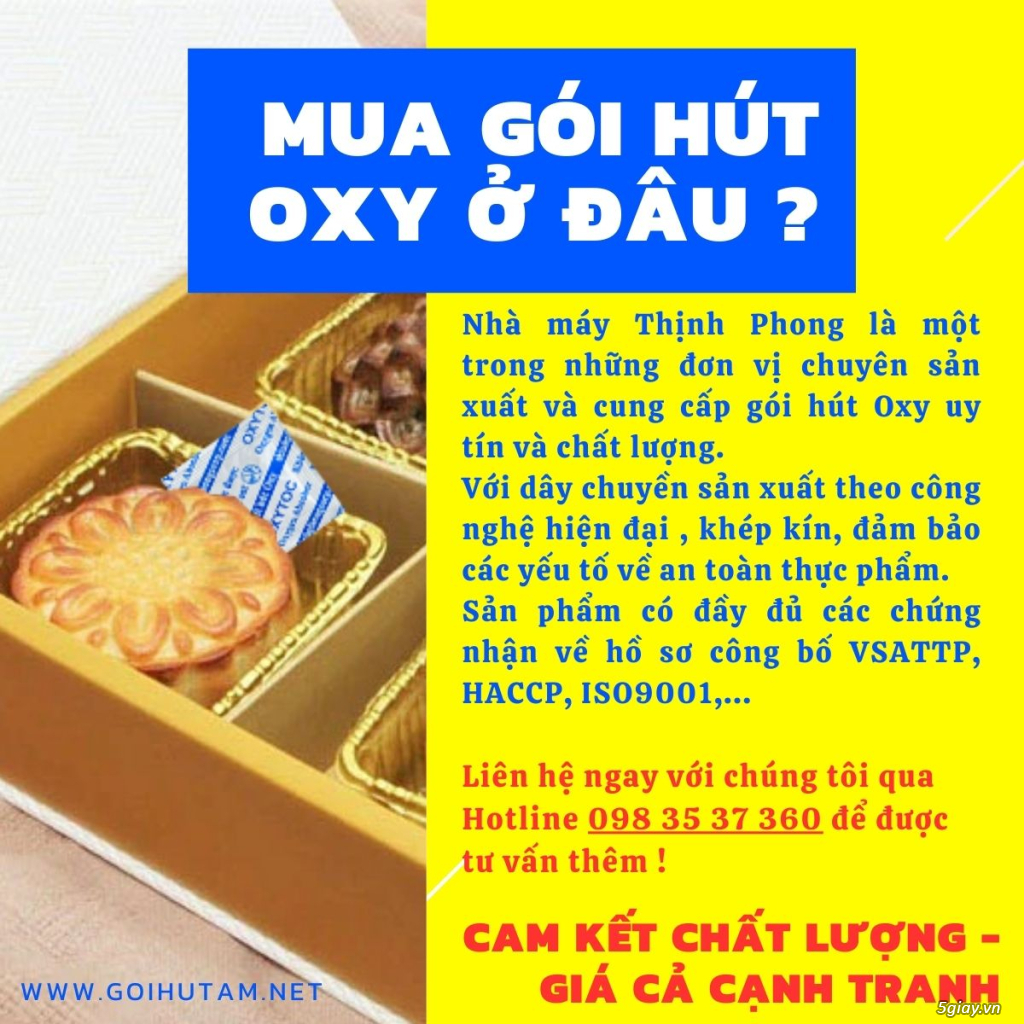 Gói hút oxytoc nhỏ gọn - hiệu quả cao cho bánh Trung Thu - 3