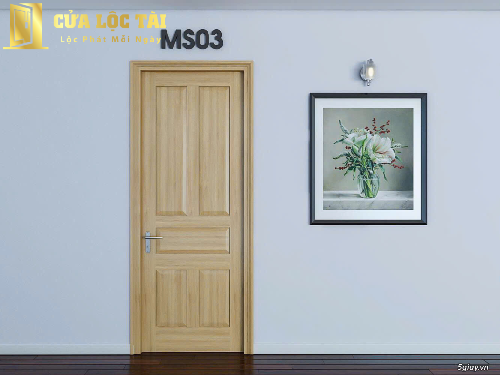 Cửa gỗ tự nhiên cho nhà ở, văn phòng, khách sạn - 1