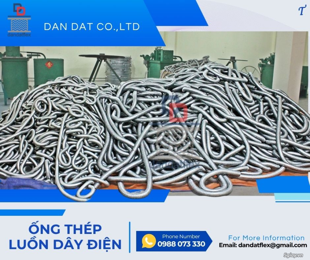 Ống ruột gà bọc inox/ Ống luồn dây điện bọc nhựa PVC/ Ống ruột gà luồn dây điện chống cháy - 4