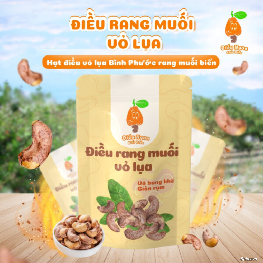 Hạt điều rang muối vỏ lụa | Snack Ăn Vặt Thơm Ngon Bổ Dưỡng