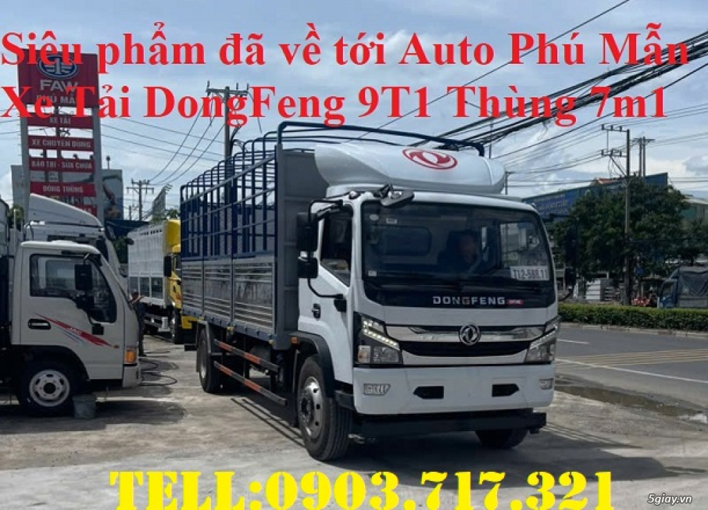 Xe tải DongFeng 9t1 động cơ Weichai 170HP thùng 7m1 - 2