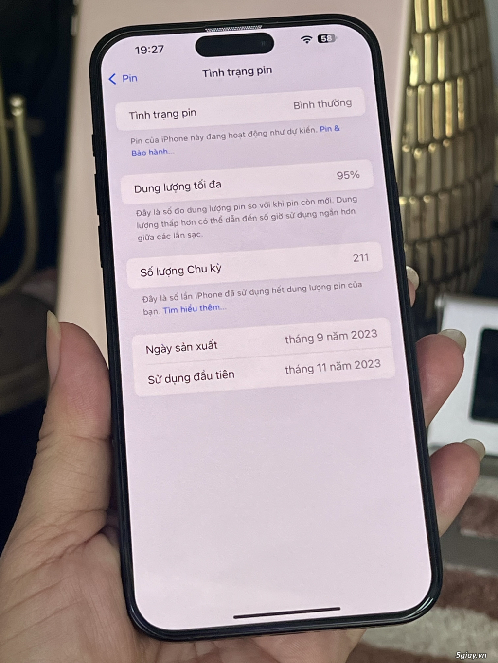 15 Pro max 256g Black Mỹ 99%. Pin 95%... Zin ! - 4