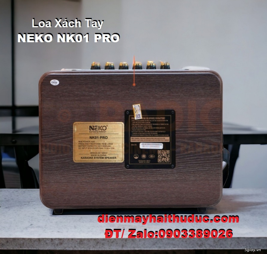 Loa di động Neko NK01 Pro khuyến mãi chân kê loa gỗ tại Cửa Hàng Hải - 3