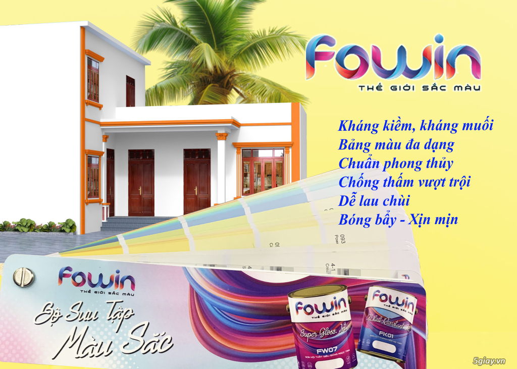 FOWIN - SẮC MÀU VỮNG BỀN - NHÀ ĐẸP MỌI GÓC NHÌN  #SƠN FOWIN