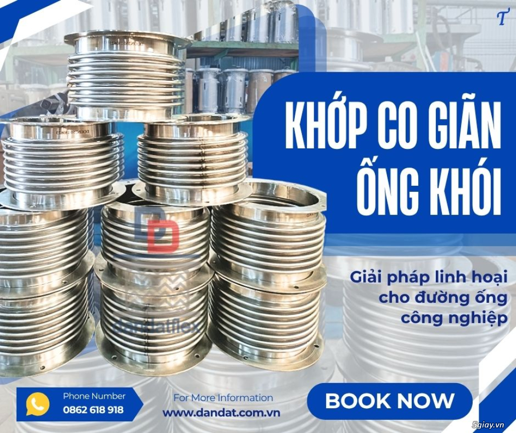 Khớp Giãn Nở Nhiệt/ Ống Bù Trừ Giãn Nở/ Ống Giãn Nở Kim Loại/ Khớp nối giãn nở inox pasty - 4