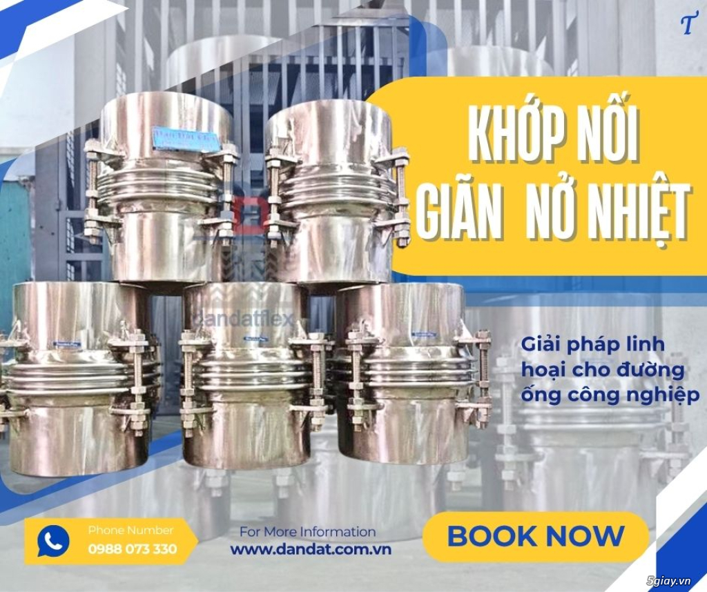 Khớp Giãn Nở Nhiệt/ Ống Bù Trừ Giãn Nở/ Ống Giãn Nở Kim Loại/ Khớp nối giãn nở inox pasty - 3