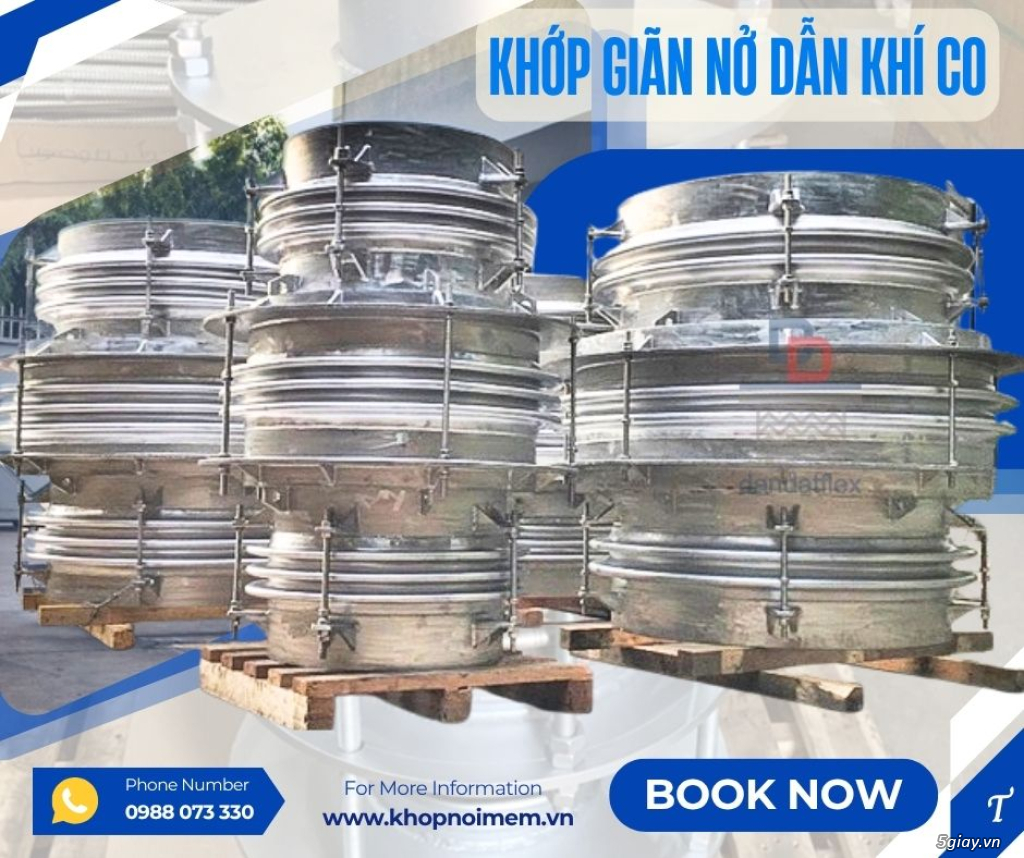 Khớp giãn nở inox/ Khớp giãn nở inox nối bích/ Khớp giãn nở cho đường hơi công nghiệp - 2