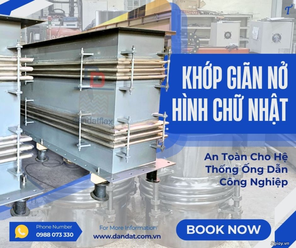 Khớp giãn nở inox/ Khớp giãn nở inox nối bích/ Khớp giãn nở cho đường hơi công nghiệp - 1