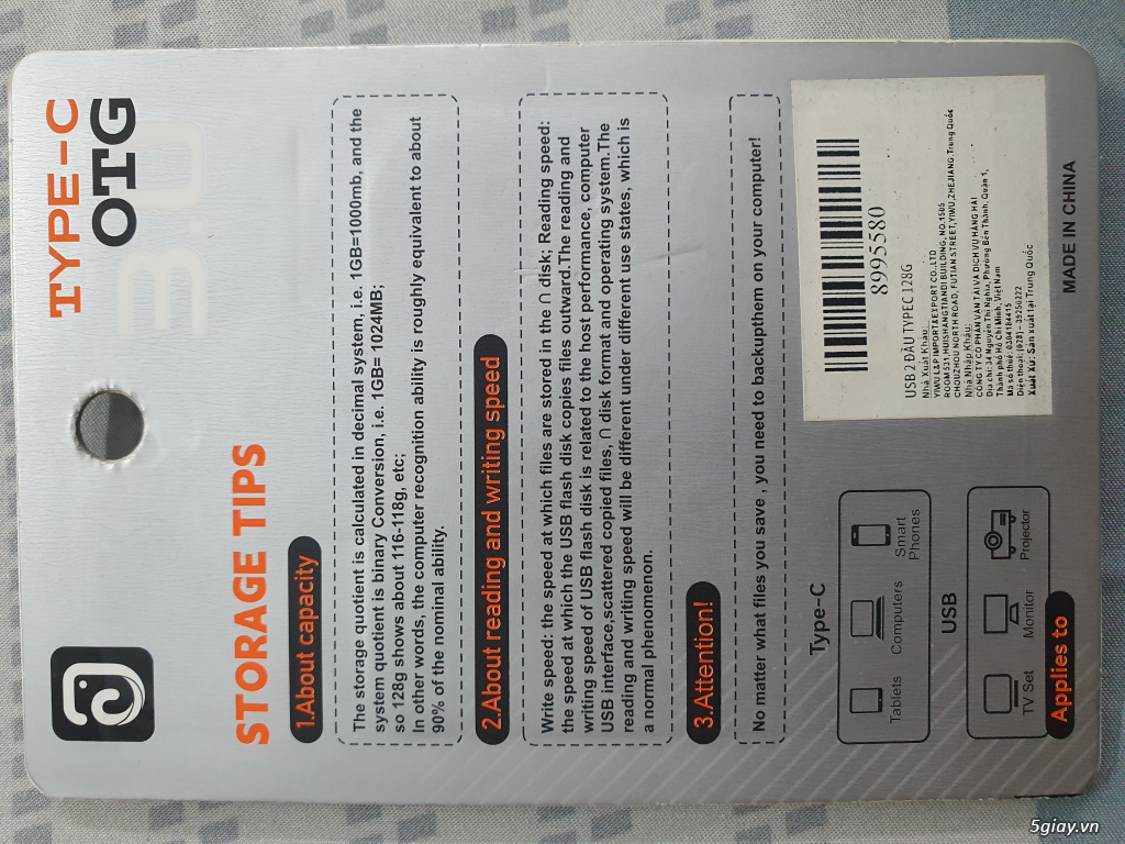 USB OTG Type C 128G J-U011 - 2