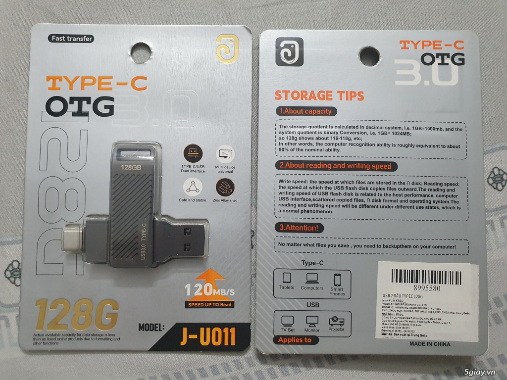 USB OTG Type C 128G J-U011 - 1