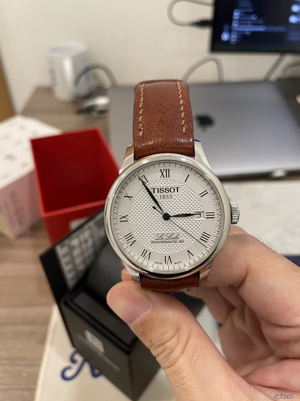 Cần bán: ĐH Nam Tissot Le Locle Powermatic 80 Dây Da - Size 39.3mm