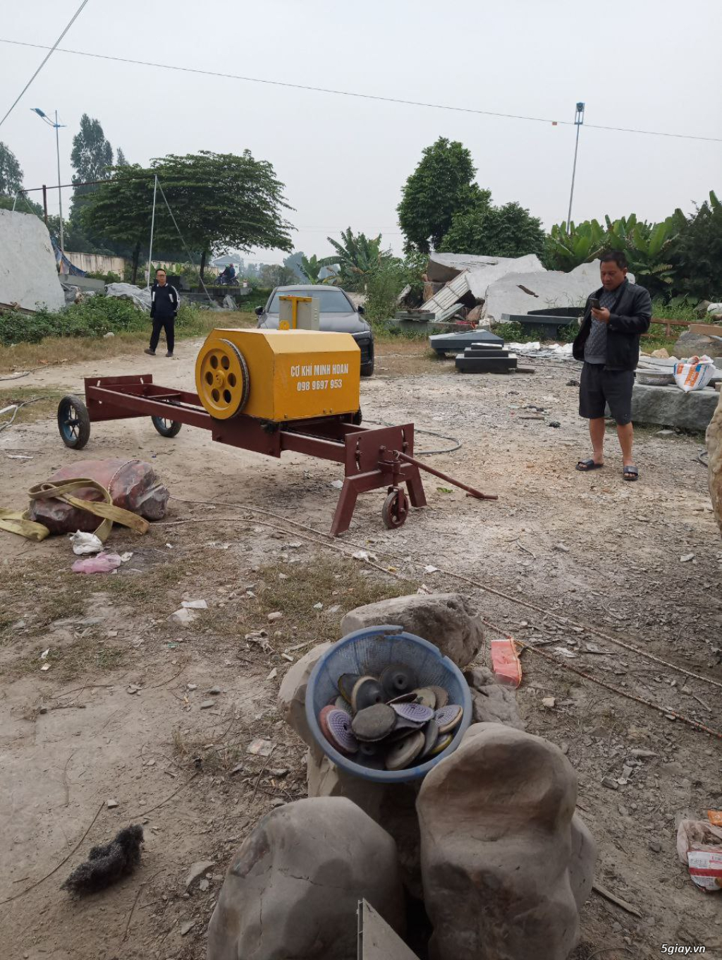 MÁY CẮT DÂY KIM CƯƠNG DI ĐỘNG 22kW: GIẢI PHÁP CẮT ĐÁ & BÊ TÔNG TỐI ƯU - 10